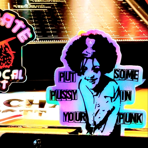 Poly Styrene Holographic Stickers (X-ray Spex) - Picture 2 of 5